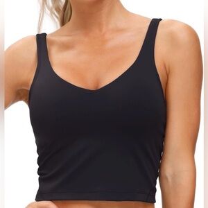 Black V-Neck Workout Tank